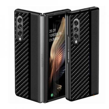 Coque pour Samsung Galaxy Z Fold 4 en Fibre de Carbone